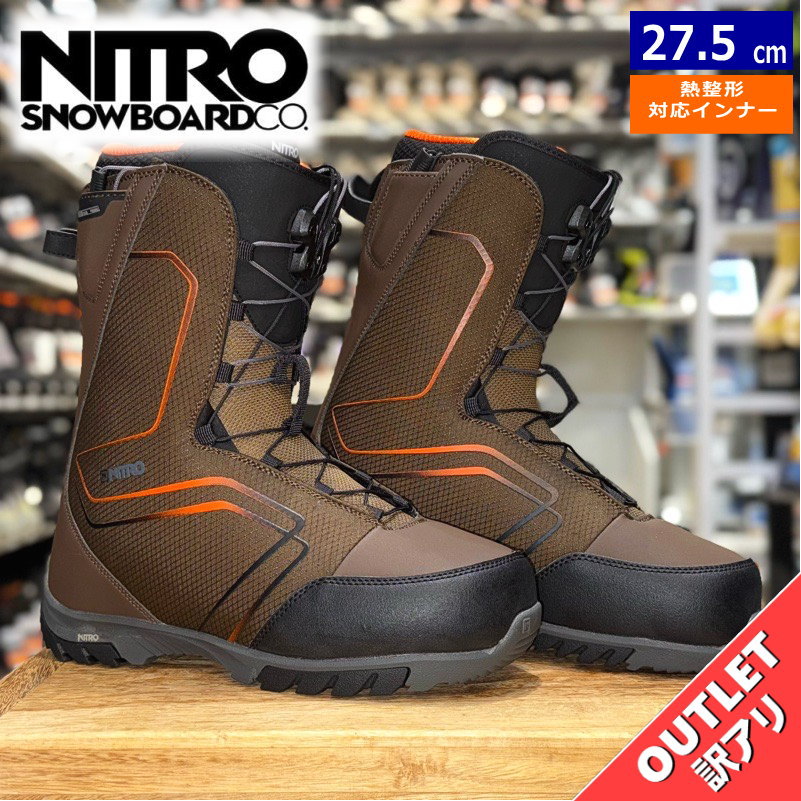 NITRO - スノボ ブーツ NITRO sentinel tls 27cm Nitro Sentinel BOA Snowboard Boots - Black