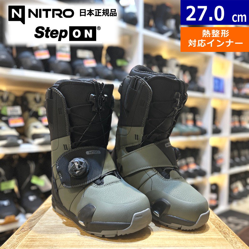 25-26 NITRO VENTURE STEP ON TLS ｶﾗｰ:Shadow-Black 27cm ナイトロ ベンチャー ステップオン メンズ スノーボードブーツ スピードレース 熱成型対応 日本正規品