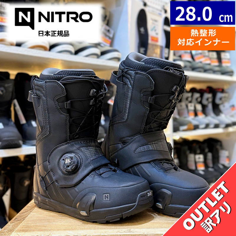 【逃げ口】メンズ スノーボードブーツ ステップオン 25-26 NITRO PROFILE TLS STEP ON ｶﾗｰ:BLACK 28珊 ナイトロ プロファイル ステップオン 型挙げ句の果て 日本定め事品