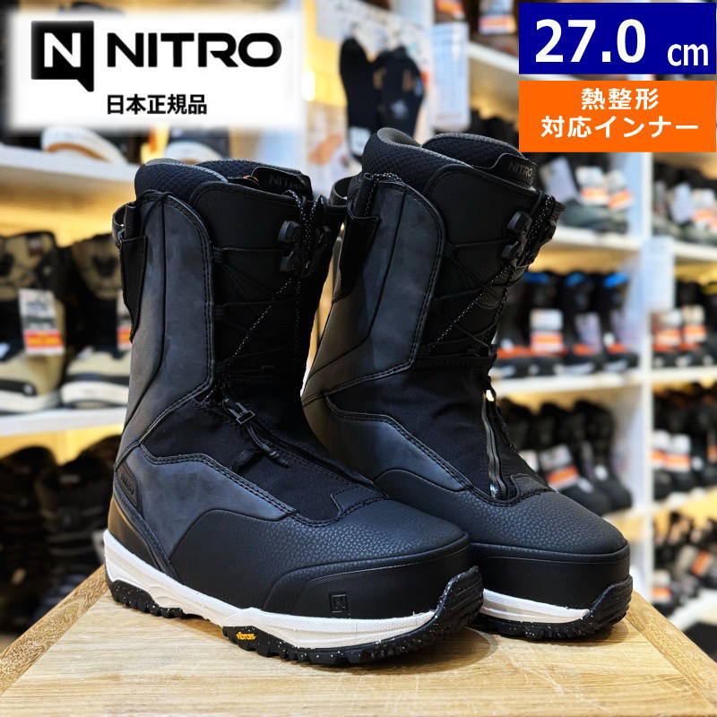 25-26 NITRO VENTURE PRO TLS ｶﾗｰ:BLACK 27cm ナイトロ ベンチャー プロ メンズ スノーボードブーツ スピードレース 熱成型対応 日本正規品