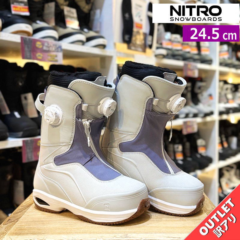 【逃げ口】レディース スノーボードブーツ 25-26 NITRO FATE BOA ｶﾗｰ:ICE LAVENDER 24.5珊 ナイトロ フェイト 型挙げ句の果て 日本定め事品