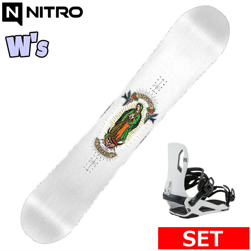 24-25 NITRO DEMAND LTD CAM-OUT+NITRO TALENT S レディース スノーボード2点書き割り お上さん用 型挙げ句のはて 日本定まり品 蝋涙+ダリング+取り付きお持て成し そのまま使える