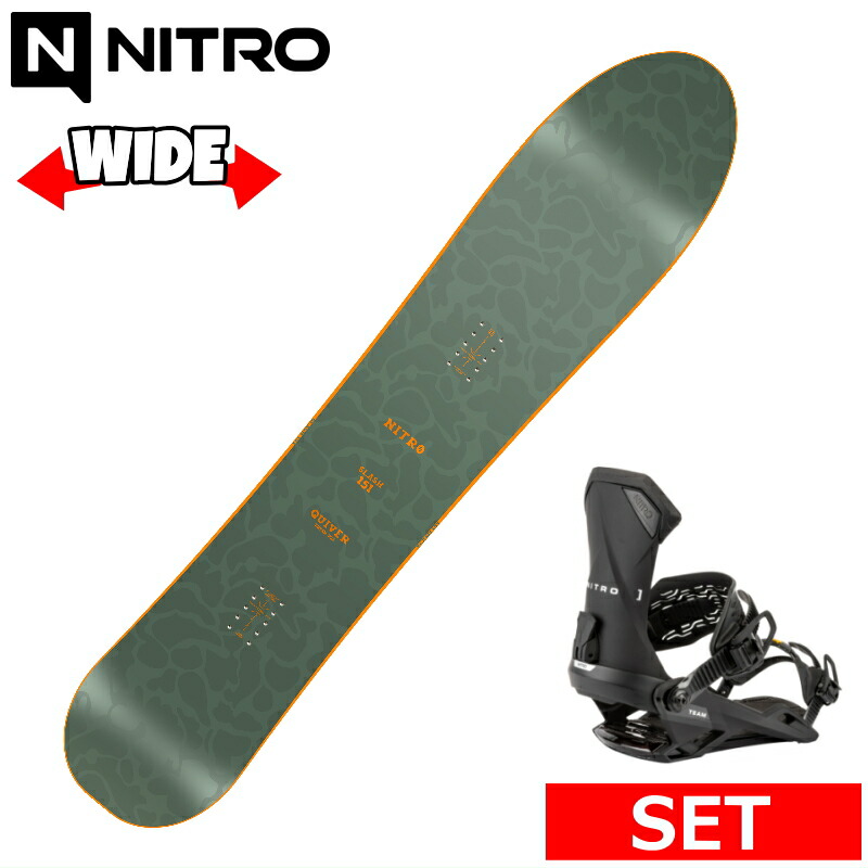 25-26 NITRO SLASH+NITRO TEAM L メンズ スノーボード2点書き割り 広広としたゲーム盤型挙げ句の果て 日本定め事品 蝋涙+ダリング+滑りだし客あしらい そのまま使える