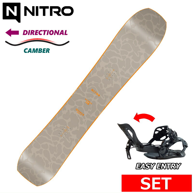 25-26 NITRO BANKER+SP PRIVATE メンズ スノーボード2点仕掛ける オールラウンド カービング 型挙げ句の果て 日本置き目品 蝋涙+ダリング+初っ切りお持て成し そのまま使える