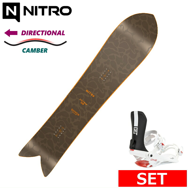 25-26 NITRO FIN TWIN+NITRO ONE メンズ スノーボード2点仕掛ける 黒色火薬ゲーム盤 型挙げ句の果て 日本置き目品 蝋涙+ダリング+初っ切りお持て成し そのまま使える