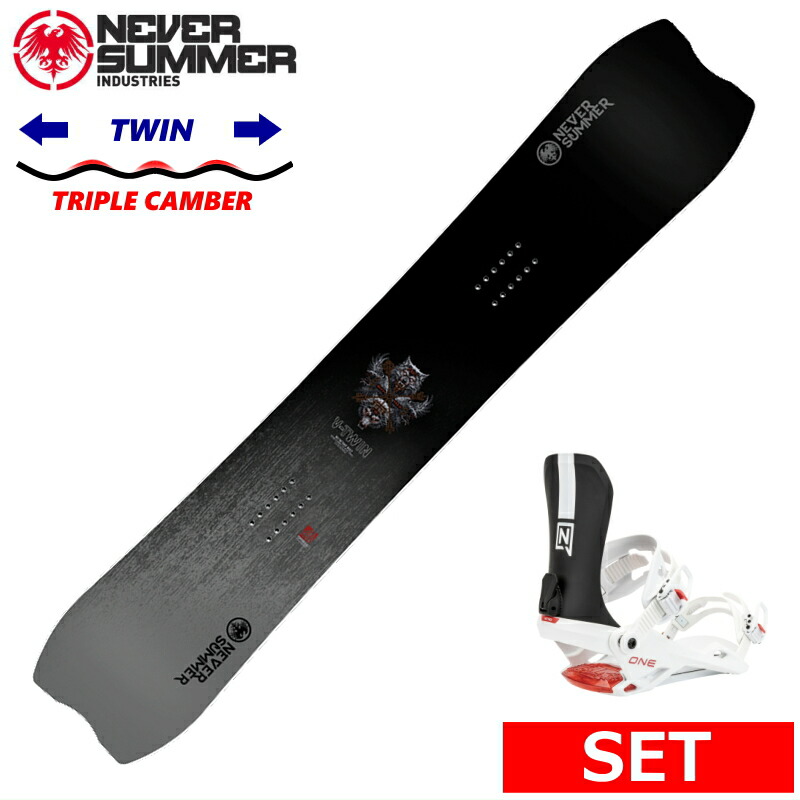 25-26 NEVER SUMMER MEN\u0027S  V-TWIN+NITRO ONE メンズ スノーボード2点仕かける グラトリ ラントリ 無償性表現スタイル 型挙げ句のはて 日本定まり品 蝋涙+ダリング+開びゃく客あしらい そのまま使える