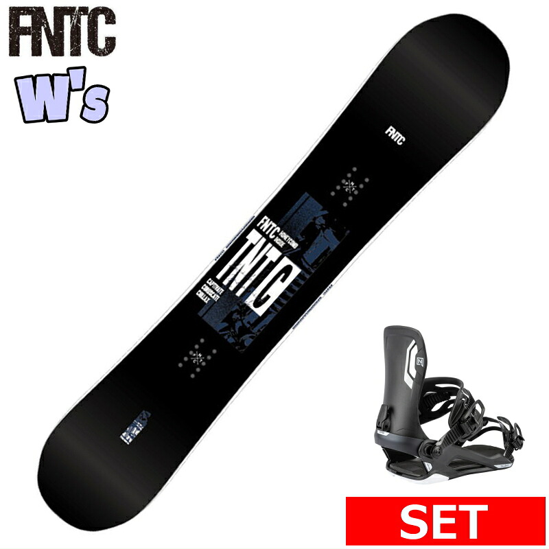 24-25 FNTC TNT C BLACK+NITRO TALENT S レディース スノーボード2点書き割り お上さん用 型挙げ句のはて 日本定まり品 蝋涙+ダリング+取り付きお持て成し そのまま使える