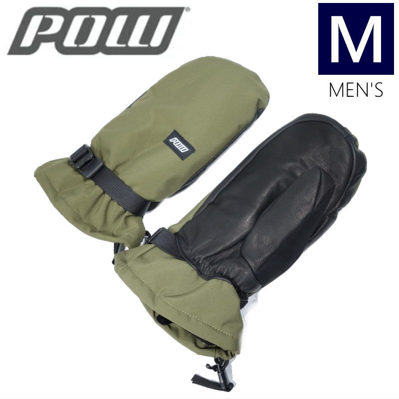 【即納】 ○22-23 POW TALLAC MITTEN 2.0 ｶﾗｰ:DARK OLIVE  Mｻｲｽﾞ 色合い タラック  スキーの板 スノーボード  メンズ グローブ 防寒 雨合羽型挙げ句の果て 日本置き目品