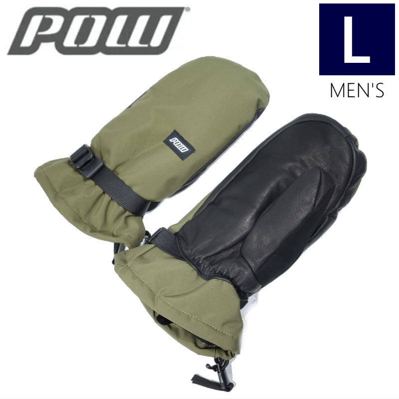 【即納】 ○22-23 POW TALLAC MITTEN 2.0 ｶﾗｰ:DARK OLIVE  Lｻｲｽﾞ 色合い タラック  スキーの板 スノーボード  メンズ グローブ 防寒 雨合羽型挙げ句の果て 日本置き目品
