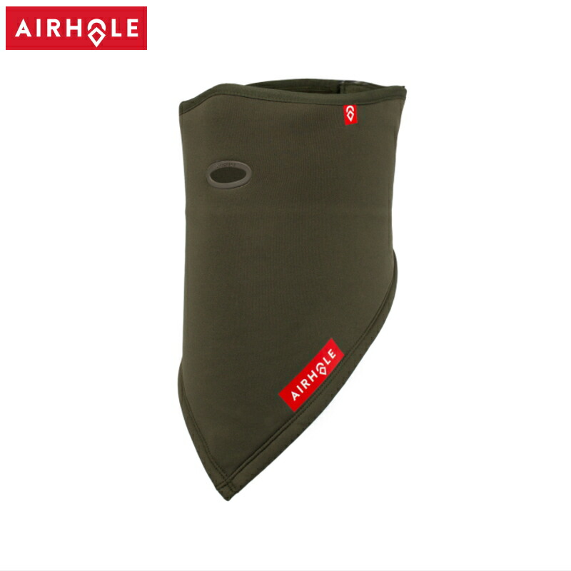 ◎AIRHOLE FACEMASK BANDANA カラー:ARMY フェイスマスク マスク スノーボード スノボ スキー 防寒 ゴーグルが曇りにくい エアホール