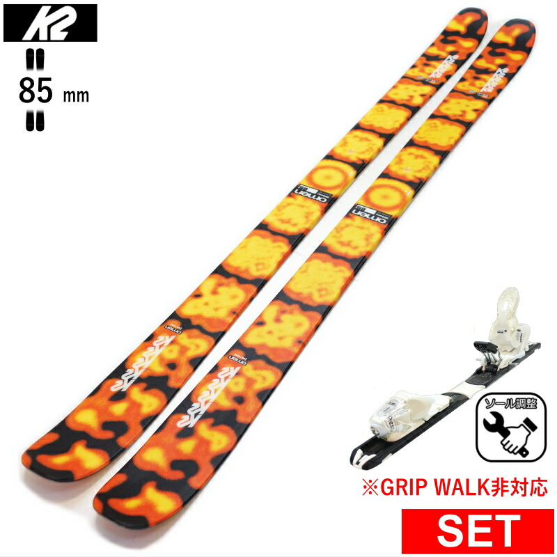 K2 OMENTEAM 170cm フリースタイルスキー ケーツー(K2) スキー板 フリースタイルスキー 2点セット OMEN 85 W