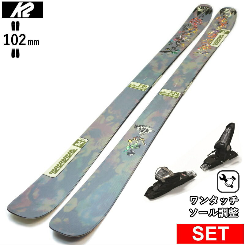 [真っただ中幅102粍 170糎|177糎]K2 RECKONER 102+GRIFFON 13D ケーツー 型挙げ句の果て旧模範例スキーの板板仕掛ける ツインチップスキー 無償性スキーの板 無償性表現スタイルスキーの板
