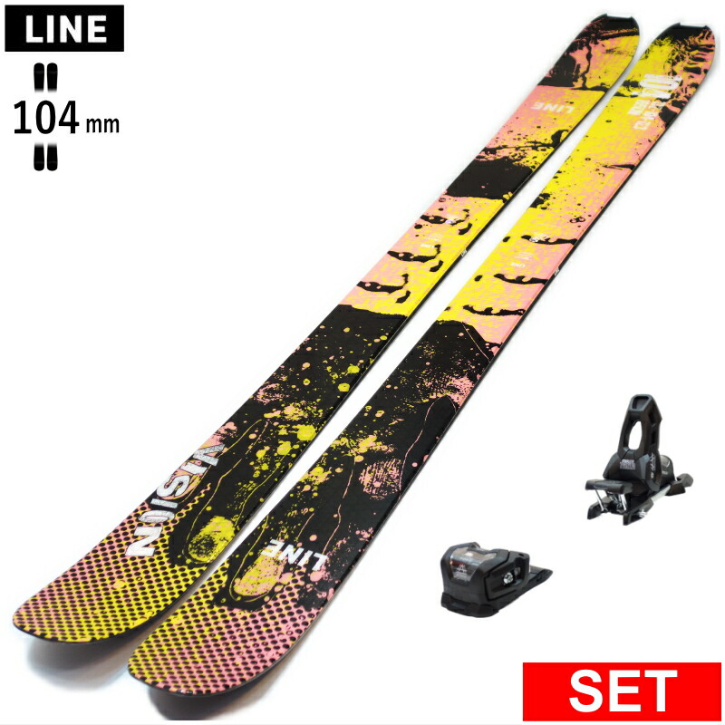 [真っただ中幅104粍 158糎|165糎|178糎]LINE VISION 104+ATTACK 11LYT 生産ライン 型挙げ句の果て旧青写真スキーの板板仕掛ける セミファットスキー 無償性スキーの板