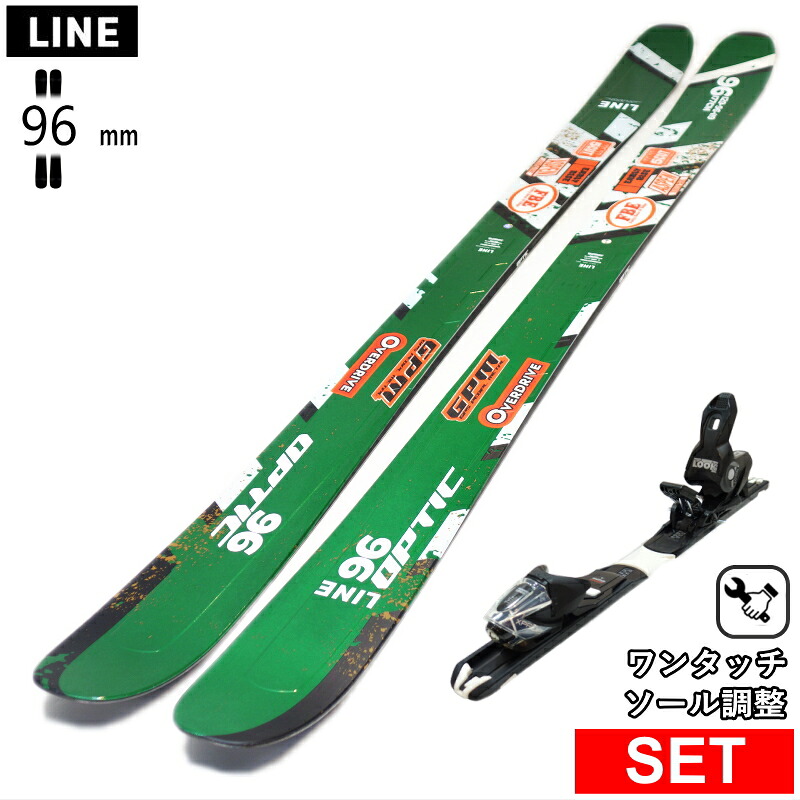 [真っただ中幅96粍 163糎|170糎|177糎]LINE OPTIC 96+XPRESS 10 GW ワンタッチ自然調整ビンディング付 伝達ルート 26模範例スキーの板板仕掛ける セミファットスキー 無償性スキーの板