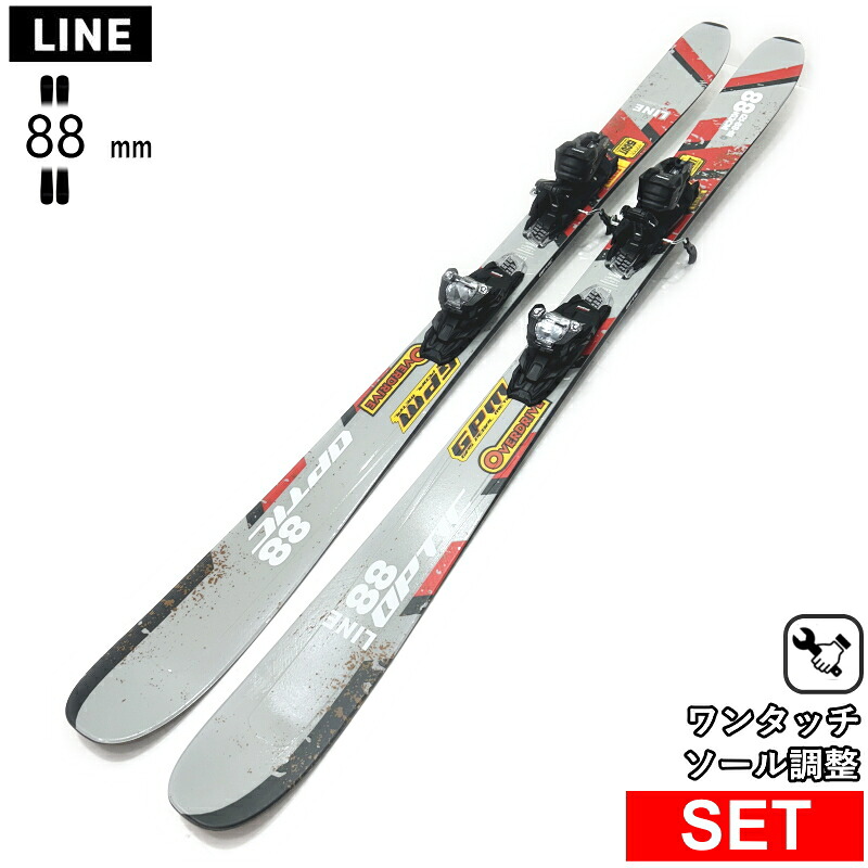 [真っただ中幅88粍 163糎|170糎]LINE OPTIC 88 QUIKCLIK+SQUIRE 10 QC 伝達ルート 26真似形スキーの板板書き割り 無償性スキーの板