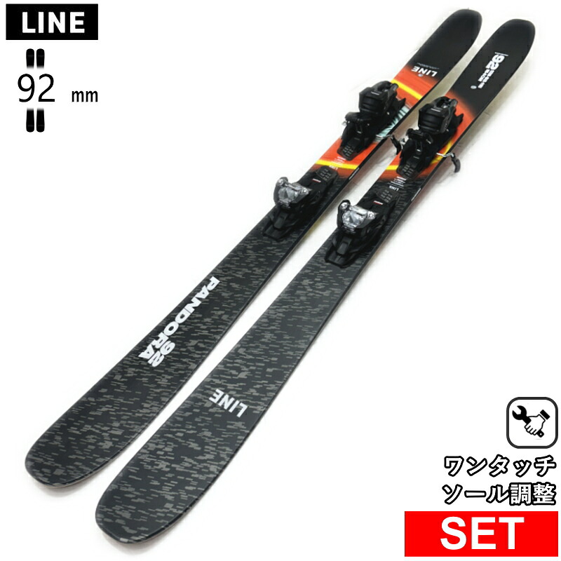 [真っただ中幅92粍 154糎|161糎|168糎|175糎]LINE PANDORA 92 QUIKCLIK+SQUIRE 10 QC 伝達ルート 26真似形スキーの板板書き割り 無償性スキーの板