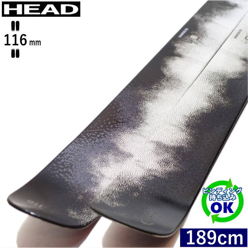 HEAD OBLIVION 116[189糎/117粍幅] 25-26 尖端 オブリビオン 無償性スキーの板 ファットスキー ツイン手当て 板単体 日本置き目品 【持込初っ切り可】
