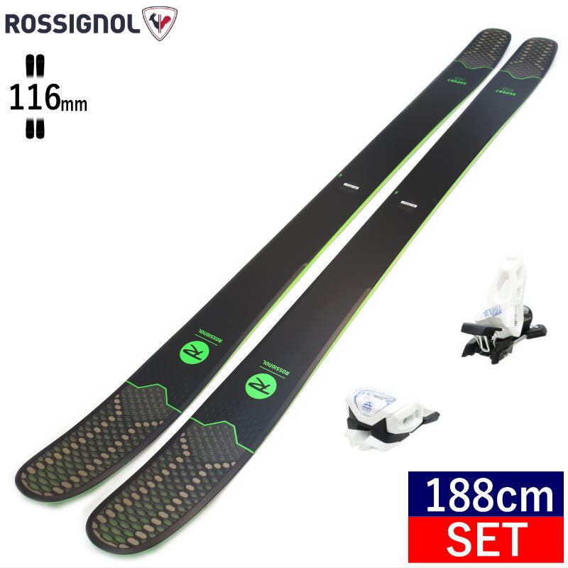 半額 188cm 116mm ROSSIGNOL SUPER 7 HD AAATTACK2 11 ロシニョール