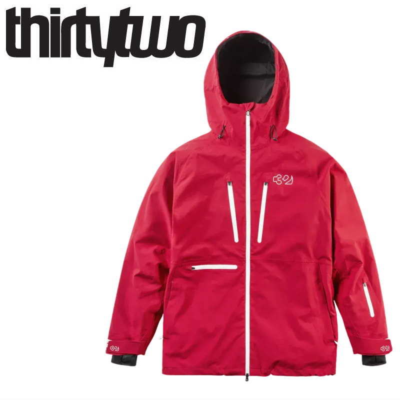 25-26 THIRTYTWO TM RECYCLED X HANSEN JACKET ｶﾗｰ:BRICK サーティツー 上衣 JKT メンズ スノーボード スキーの板 スノボウェア ★ 型挙げ句の果て 旧模範例 日本置き目品