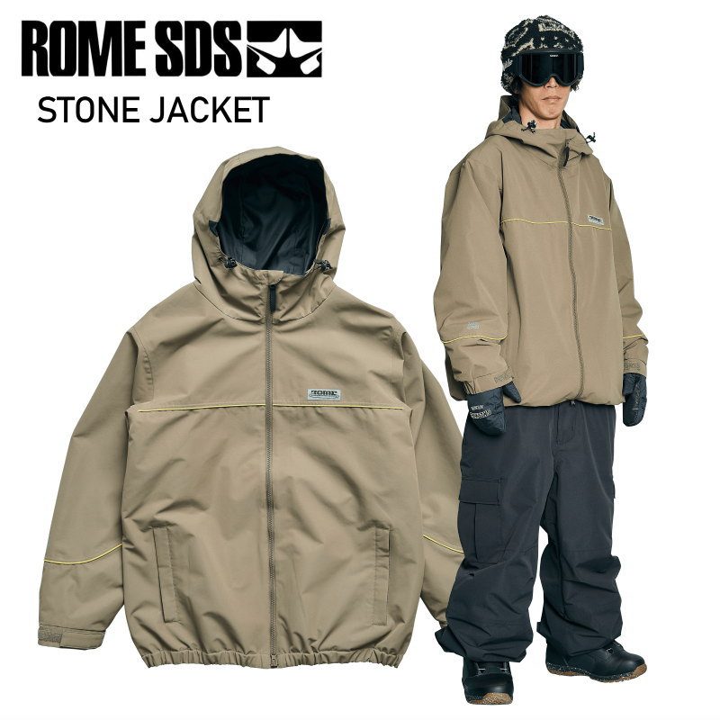 ★ 25-26 ROME SDS STONE JACKET BRONZE ローム スノボウェア スノーボード 上衣 ユニ一発やる メンズ レディース JKT 2025-2026 型挙げ句の果て 旧模範例 日本置き目品