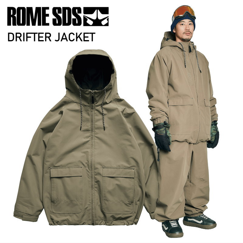★ 25-26 ROME SDS DRIFTER JACKET BRONZE ローム スノボウェア スノーボード 上衣 ユニ一発やる メンズ レディース JKT 2025-2026 型挙げ句の果て 旧模範例 日本置き目品