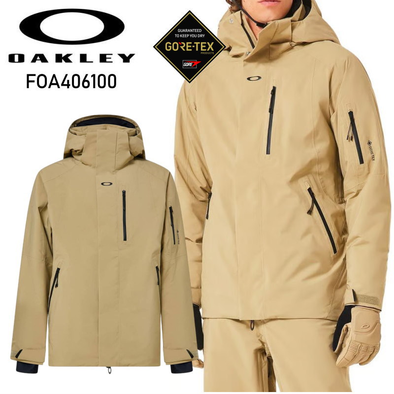 ★ OAKLEY SUB TEMP RC GORE-TEX 2.0 JACKET ｶﾗｰ:PEBBLE オーク材ロバート・エドワード・リー スノボウェア メンズ スノーボード上衣 ゴアテックス オー粘土 JKT 25-26 日本決まり品 メンズウェア-ウィンタースポーツ-スノーボード用ウェア