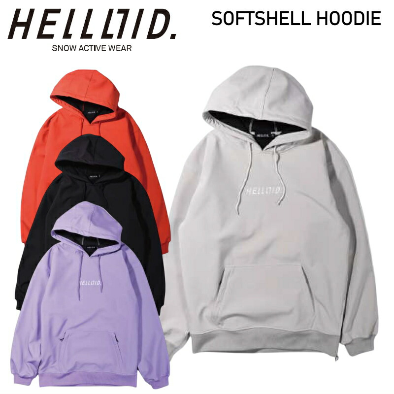新品未使用 HELLOID ヘルロイド スノボウェア ソフトシェルフードパーカー 楽天市場】◎ HELLOID SOFTSHELL HOODIE BLACK ヘルロイド