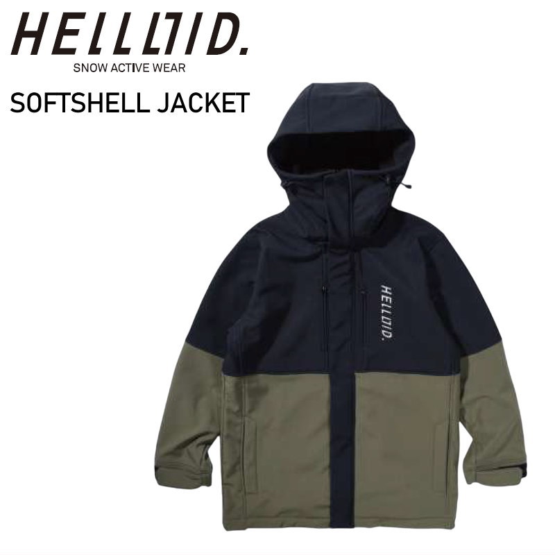 楽天市場】◎ HELLOID SOFTSHELL HOODIE BLACK ヘルロイド スノボ