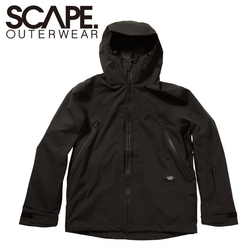 ★ 25-26 SCAPE POW JACKET ｶﾗｰ:BLACK 逃げ失せる スノボウェア メンズ レディース ユニ一発やる スノーボード 上衣 JKT 型挙げ句の果て 旧模範例 日本置き目品