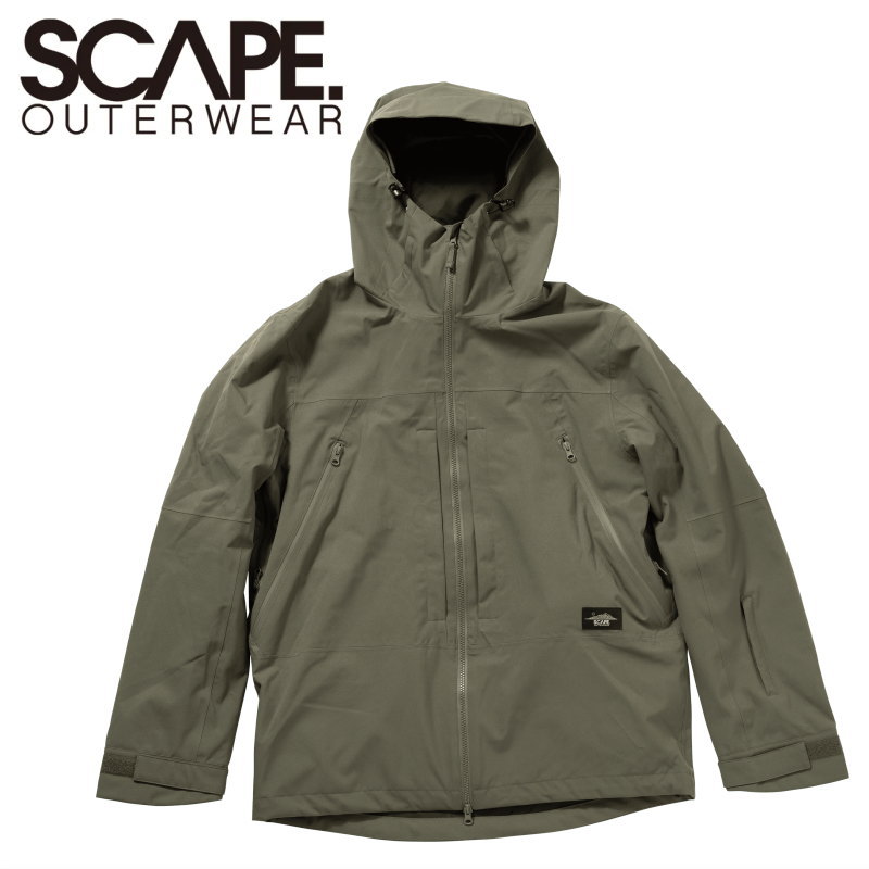 ★ 25-26 SCAPE POW JACKET ｶﾗｰ:Dark Khaki 逃げ失せる スノボウェア メンズ レディース ユニ一発やる スノーボード 上衣 JKT 型挙げ句の果て 旧模範例 日本置き目品