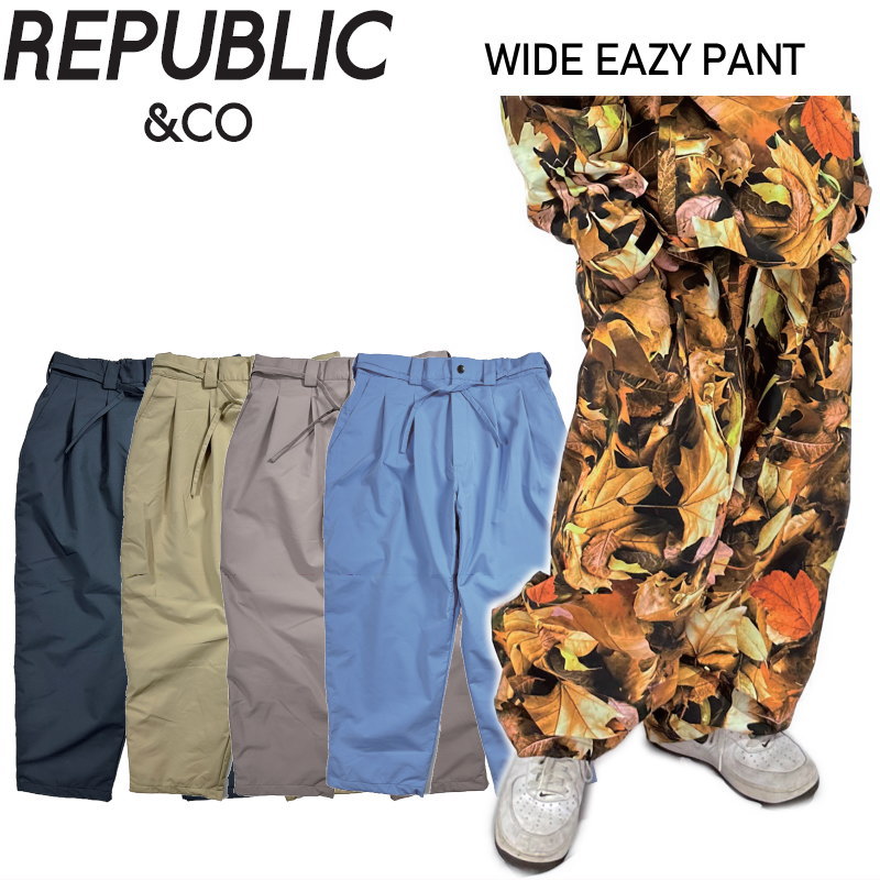 ◎ 24-25 REPUBLIC WIDE EAZY PANT 民主政治 スノボウェア メンズ スノーボード ワイドイージーパンツ PNT 2024-2025 型挙げ句の果て 旧模範例 日本置き目品 スノーボード用ウェア-ウィンタースポーツ-メンズウェア