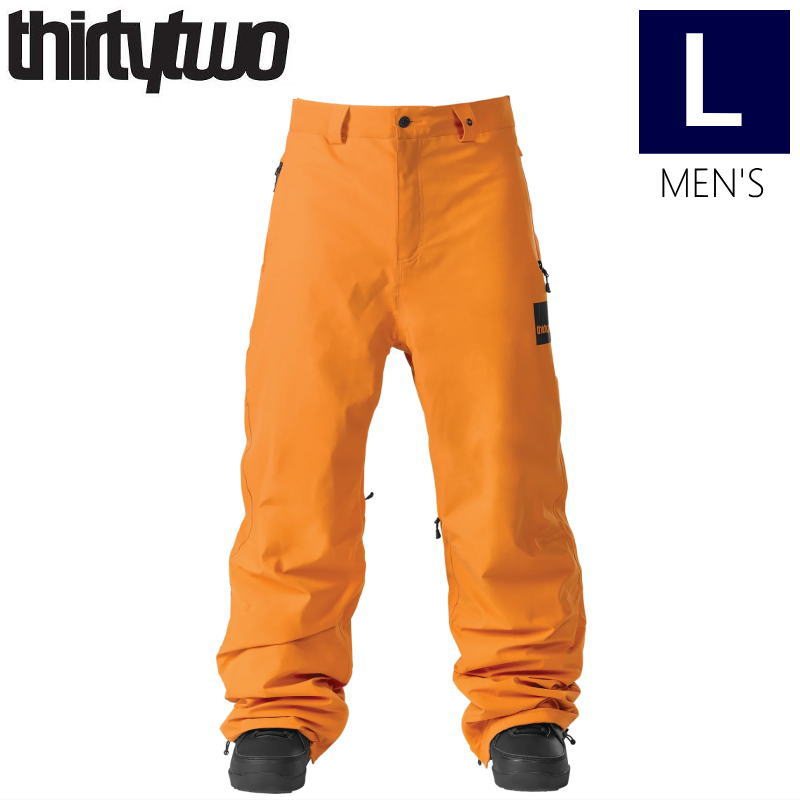 ▲ラスト1点 ● THIRTYTWO GATEWAY PNT カラー:ORANGE Lサイズ サーティーツー スノボウェア スノーボード パンツ メンズ 23-24 日本正規品