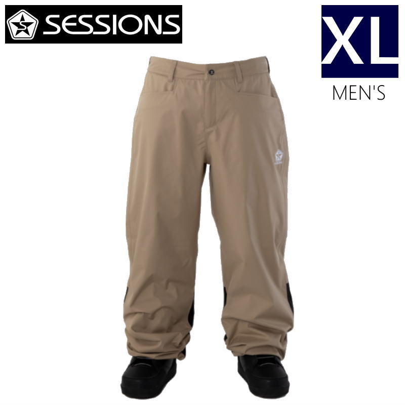 ▲ラスト1点 ● SESSIONS BRACKET JOGGER PANT BEIGE XLサイズ セッションズ スノボウェア スノーボード ジョガーパンツ メンズ 23-24 日本正規品