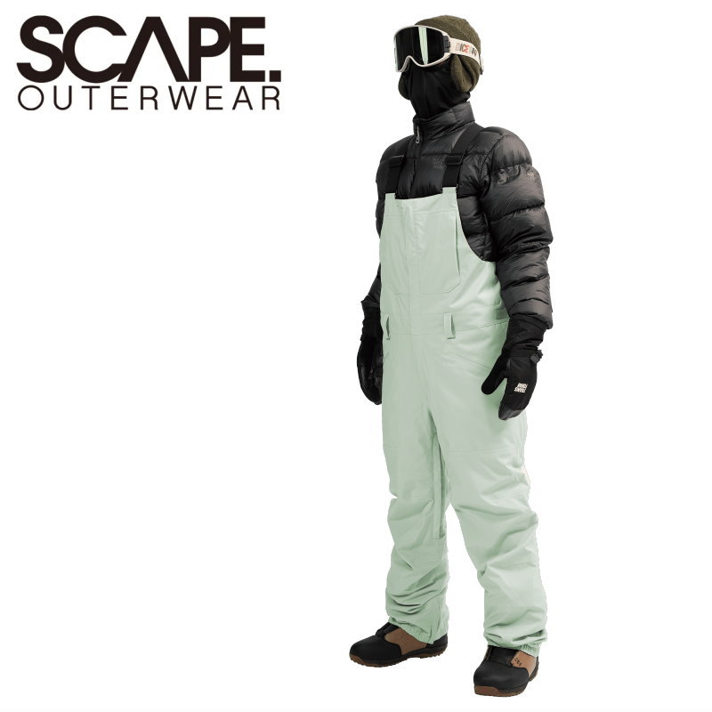 ★ 25-26 SCAPE BIB PANT ｶﾗｰ:SEAFORM GREEN 逃げ失せる スノボウェア メンズ レディース ユニ一発やる スノーボード ビブパンツ PNT 型挙げ句の果て 旧青写真 日本置き目品