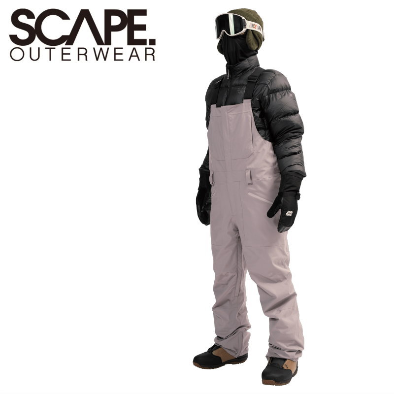 ★ 25-26 SCAPE BIB PANT ｶﾗｰ:SMOKE VIOLET 逃げ失せる スノボウェア メンズ レディース ユニ一発やる スノーボード ビブパンツ PNT 型挙げ句の果て 旧青写真 日本置き目品