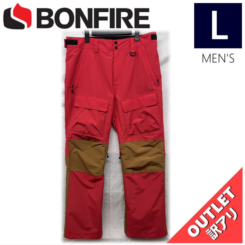▲ラスト1点 【OUTLET】 BONFIRE TORCH ZONE TECH PNT WWG カラー:BONFIRE RED Lサイズ メンズ スノーボード スキー パンツ PANT アウトレット|Snowboard&Ski オフワン国道16号