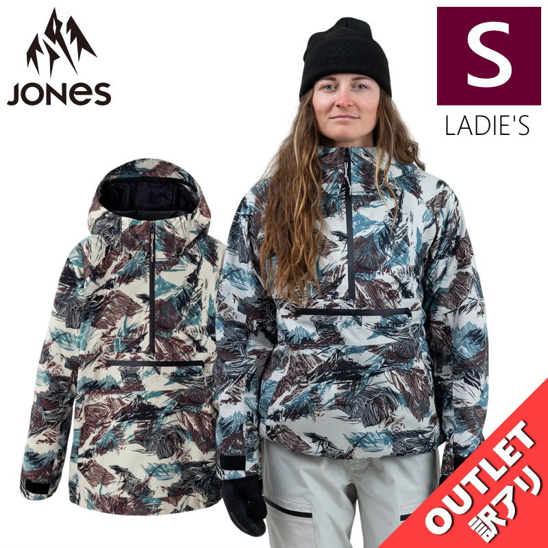【アウトレット】25-26 JONES MTN SURF RECYCLED ANORAK JKT ｶﾗｰ:PEAKCAMO Sｻｲｽﾞ ジョーンズ ジョーンズ ジャケット JACKET レディース スノーボード スキー スノボウェア 日本正規品｜Snowboard＆Ski オフワン国道16号