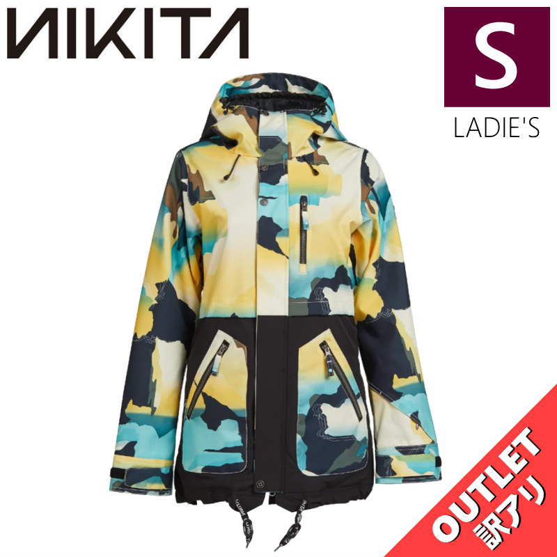 【OUTLET】 NIKITA SYCAMORE JKT MOUNTAIN CAMO Sｻｲｽﾞ ニキータ シカモア ジャケット JACKET スノボウェア レディース スノーボード スキー ハイスペック 型落ち アウトレット 日本正規品