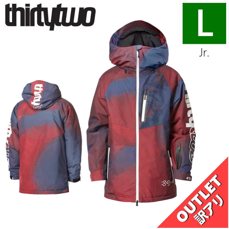 【アウトレット】24-25 ｼﾞｭﾆｱ[Lｻｲｽﾞ]25 THIRTYTWO YOUTH GRASSER INSULATED JKT ｶﾗｰ:HAZE Lｻｲｽﾞ サーティツー サーティーツー ジャケット JACKET 子供用 スノーボード スキー スノボウェア 日本正規品