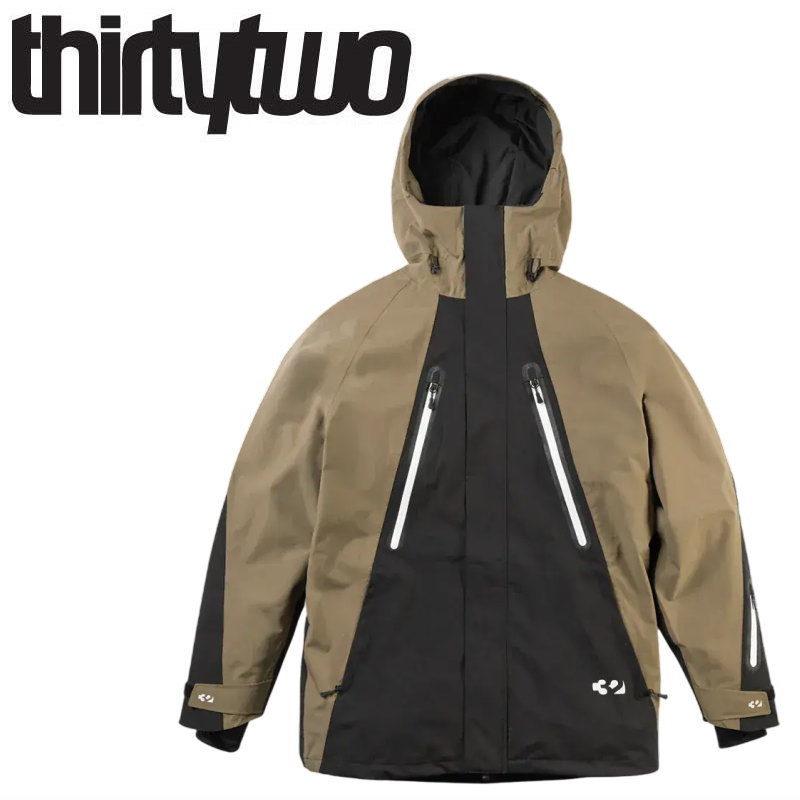 25-26 THIRTYTWO DEEP CREEK PARKA JACKET ｶﾗｰ:BROWN サーティツー 上衣 JKT メンズ スノーボード スキーの板 スノボウェア ★ 型挙げ句の果て 旧模範例 日本置き目品