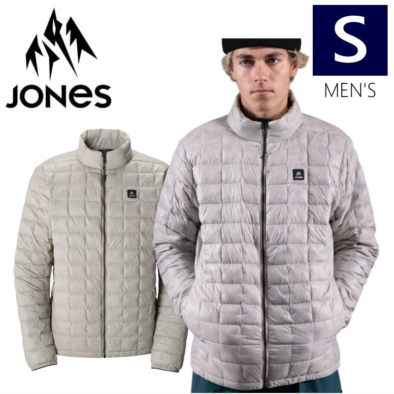 ◎ JONES ULTRA RE-UP DOWN RECYCLE JKT SMOKE GRAY Sサイズ ジョーンズ インナーダウン JACKET メンズ スノーボード スキー スノボウェア 24-25 型落ち 旧モデル 日本正規品