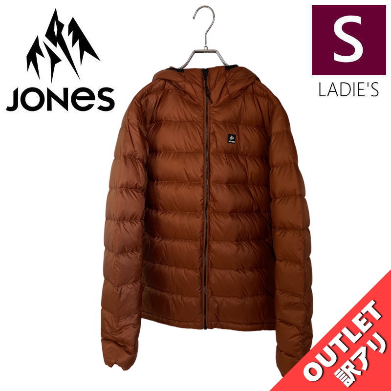 ▲挙げ句の果て1点 【OUTLET】 23-24 JONES RE-UP DOWN RECYCLED HOOD JKT ｶﾗｰ:TERRACOTTA Sｻｲｽﾞ ジョーンズ  上衣 下穿き落ち込む JACKET レディース スノーボード スキーの板 スノボウェア 型挙げ句の果て 日本決まり品 ジャケット-スポーツ・アウトドア