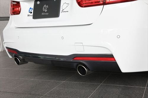 3D Design (3Dデザイン) BMW 3シリーズ F30/F31 M-Sport（アクティブハイブリッド等） リアディフューザー（2テール）