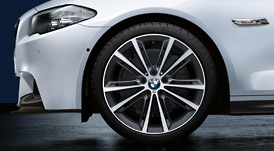 BMW 5シリーズ F10/F11Vスポーク・スタイリング464M バイ・カラー（フェリック・グレー）コンプリート・セット｜オフィスアズ