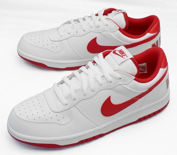 【ナイキ29cm】【送料込】ビッグ ナイキ ロー：白×赤(355152 150 BIG NIKE LOW)：ビッグサイズ：大きいサイズ：スニーカー29cm