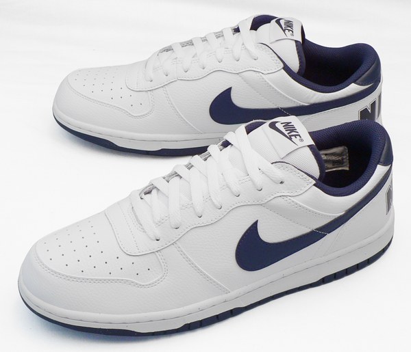 【ナイキ30cm】【送料込】ビッグ ナイキ ロー：白×紺(355152 140 BIG NIKE LOW)：ビッグサイズ：大きいサイズ：スニーカー30cm 7,592円