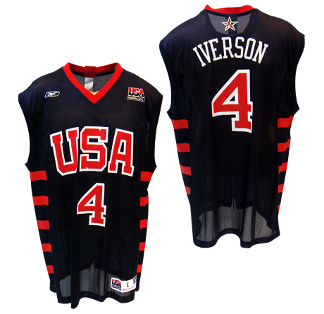 allen iverson olympic jersey