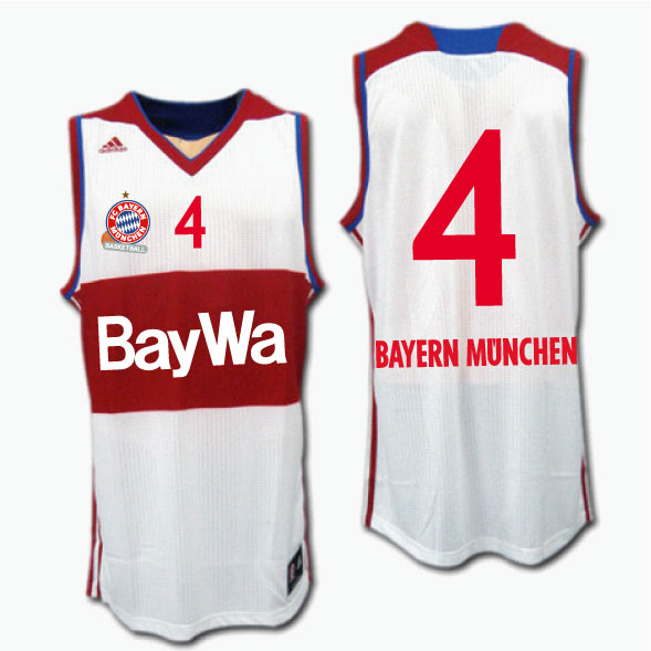 O.K.A.Football: Basketball Bayern Munich 1617 third (white adidas Basketball Trikot Home 1617 | Offizieller FC Bayern