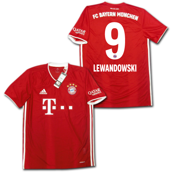 楽天市場 豪華おまけ付き 21 バイエルン ホーム 赤 9 Lewandowski レヴァンドフスキ Adidas メール便送料無料 O K A フットボール