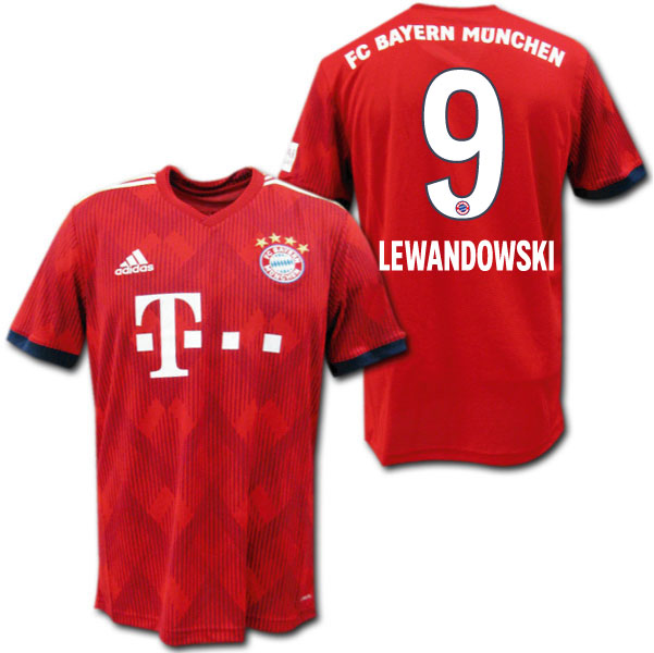 楽天市場 バイエルン ミュンヘン 18 19 ホーム 赤 9 Lewandowski レヴァンドフスキ Adidas メール便送料無料 O K A フットボール